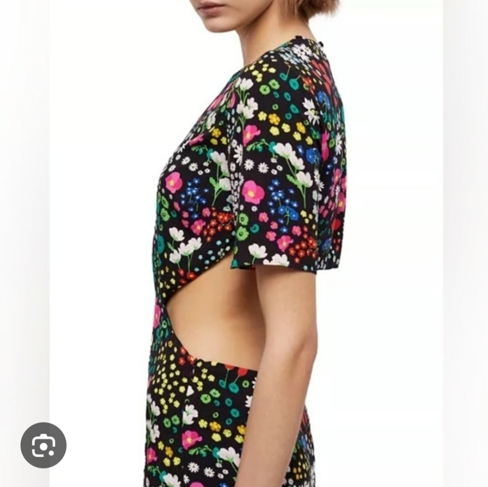 NWT The Kooples Joyful Flower Maxi Dress Size 2 - Picture 3 of 13